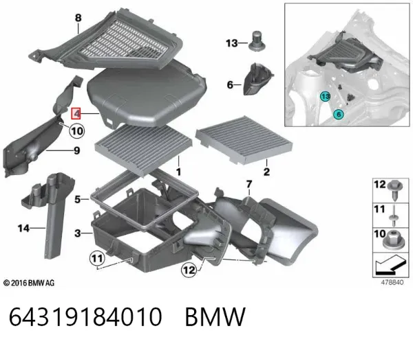  64319184010 BMW