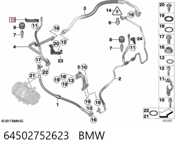  64502752623 BMW