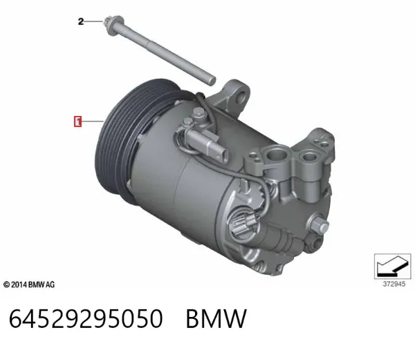 Compressor de aparelho de ar condicionado 64529295050 BMW