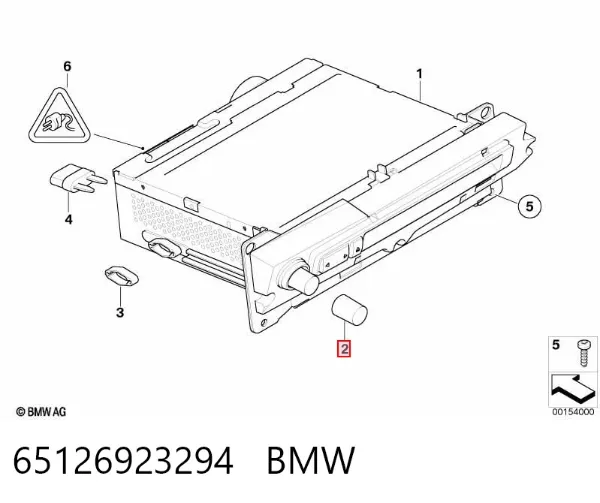 Cápsula (prendedor) de fixação do forro do pára-choque do pára-lama dianteiro 65126923294 BMW