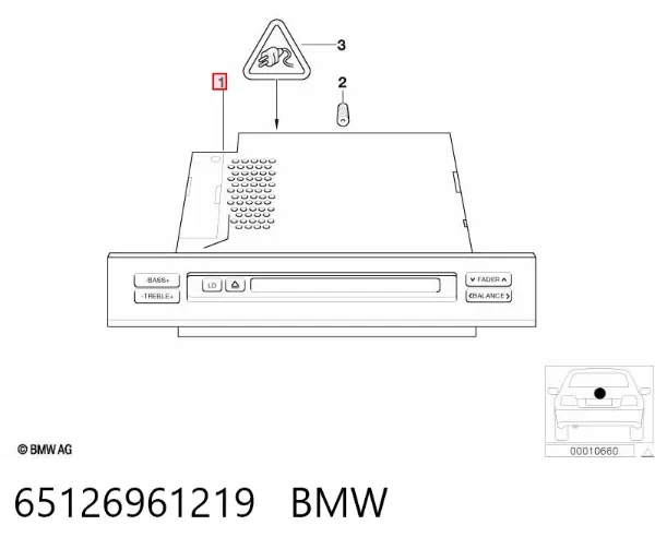 Aparelhagem de som (rádio AM/FM) BMW X5 E53