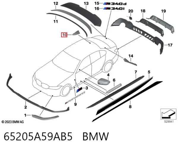  65205A59AB5 BMW