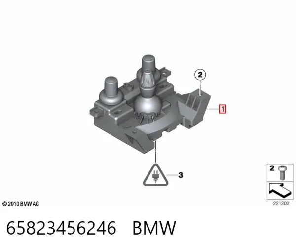 Quadro de controlo de navegação 65823456246 BMW