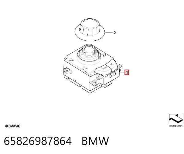 Módulo de ignição (comutador) 65826987864 BMW