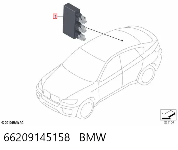 Módulo de direção (Centralina eletrônica) de sensor de estacionamento 66209145158 BMW