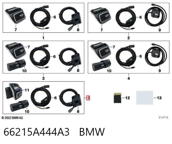  66215A444A3 BMW