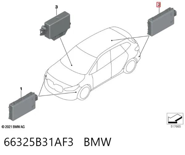  66325B31AF3 BMW