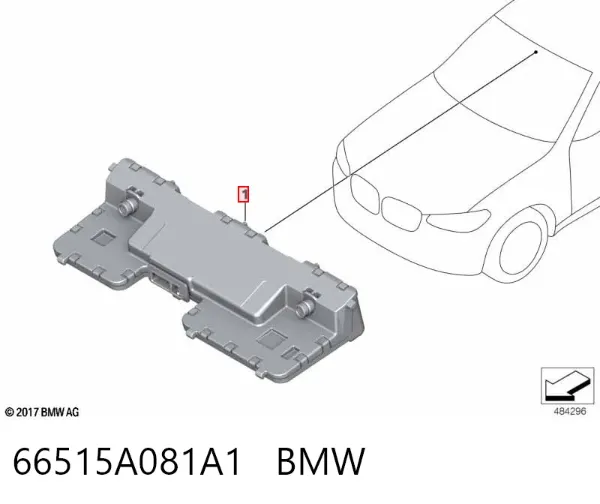 Câmara do sistema para asseguramento de visibilidade 66515A081A1 BMW