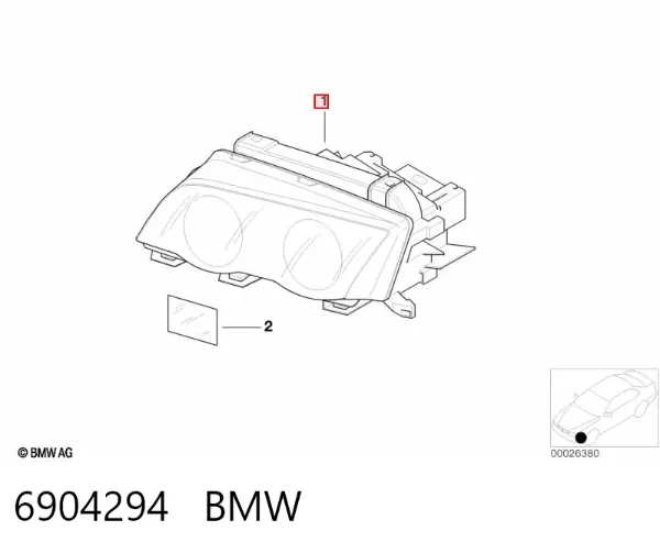 Luz direita 6904294 BMW