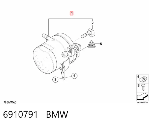 Luzes de nevoeiro esquerdas 6910791 BMW