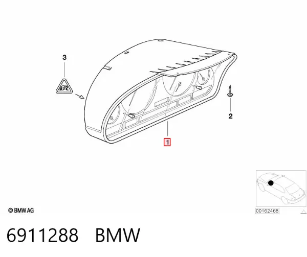 Painel de instrumentos (quadro de instrumentos) 6911288 BMW