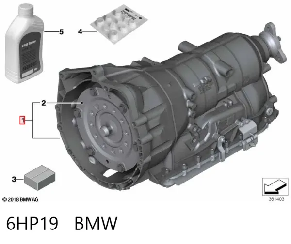 Caixa Automática de Mudança montada 6HP19 BMW