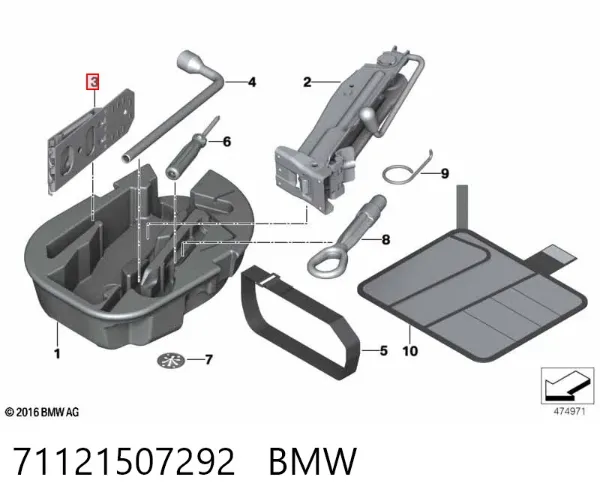  71121507292 BMW