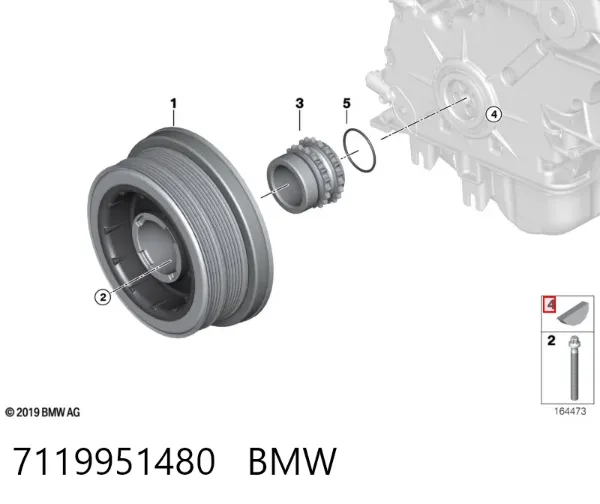 Chaveta de cambota 7119951480 BMW