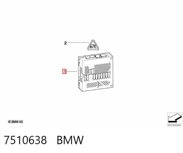 Unidade de conforto 7510638 BMW