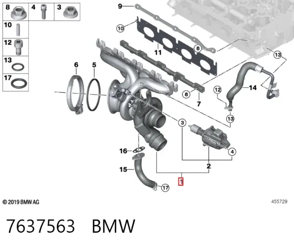 Turbina 7637563 BMW
