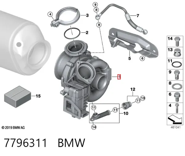 Turbina 7796311 BMW