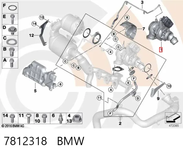 Turbina 7812318 BMW