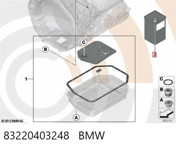 Óleo de transmissão 83220403248 BMW