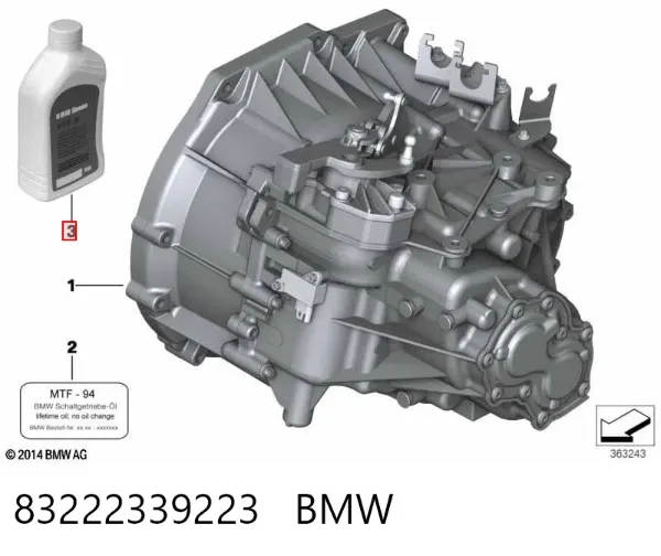 Óleo de transmissão 83222339223 BMW