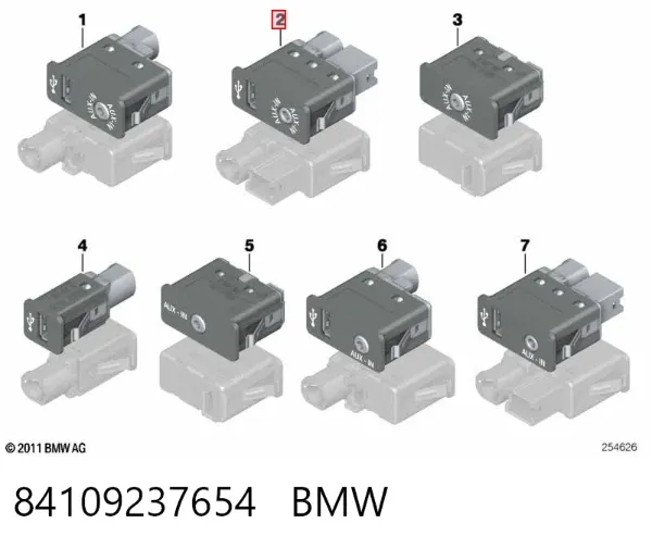  84109237654 BMW