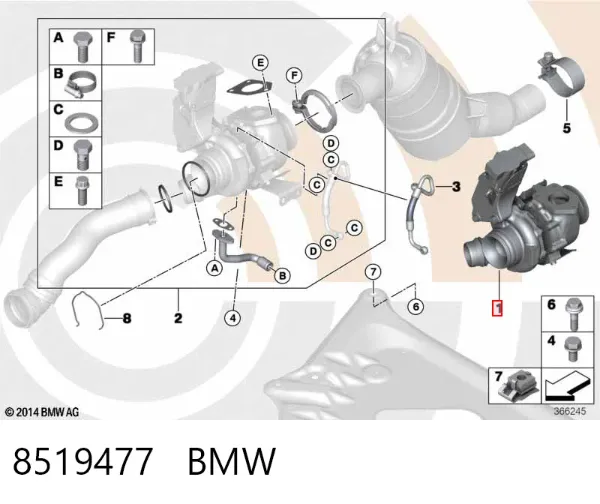 Turbina 8519477 BMW