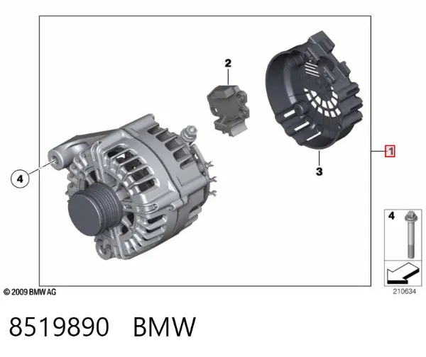 Gerador 8519890 BMW