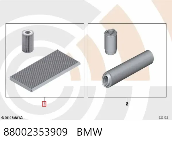 Filtro de óleo 88002353909 BMW