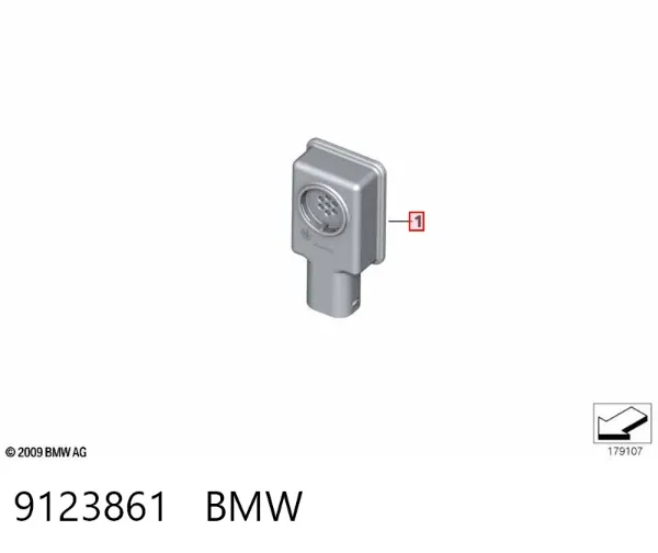 Sensor de sujidade de ar 9123861 BMW