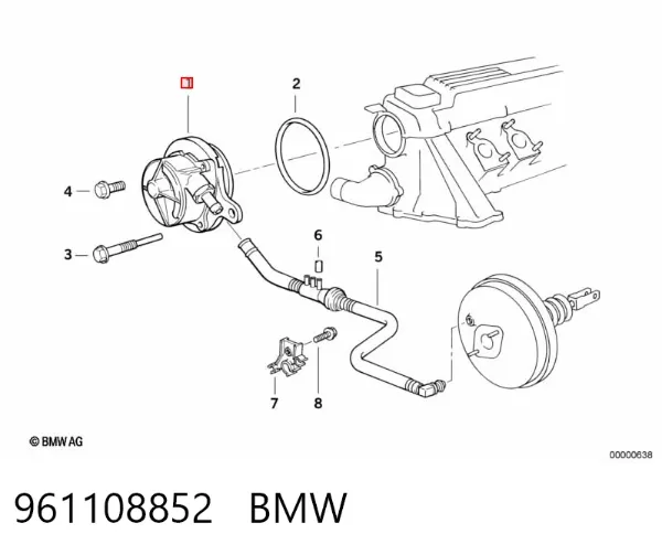 Bomba a vácuo 961108852 BMW