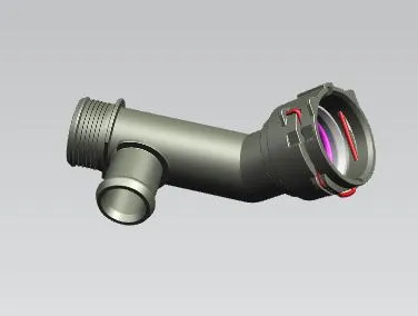 Flange do sistema de esfriamento (união em T) 2Q0122291K VAG