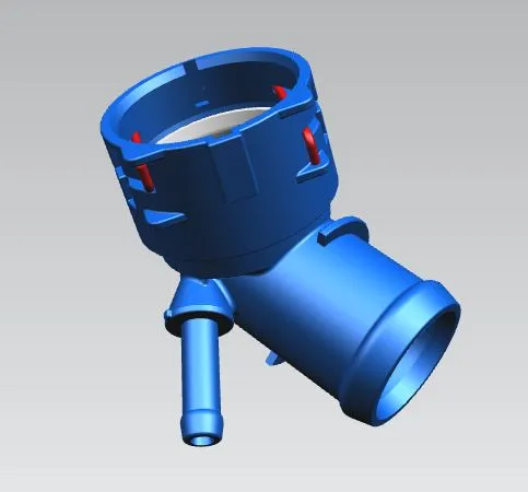 Flange do sistema de esfriamento (união em T) 5Q0122291BD VAG