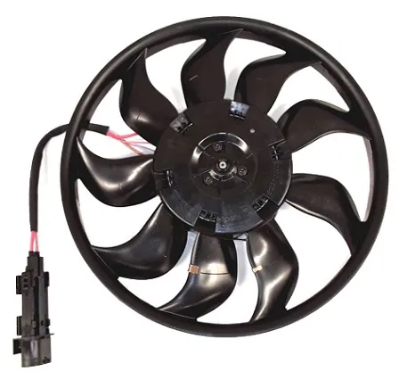 Ventilador elétrico de esfriamento montado (motor + roda de aletas) direito 7L0959455E VAG