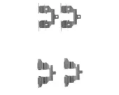 Chapa anti-ruído de fixação do freio de sapata dianteira