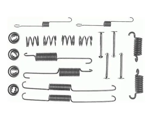 Kit de montagem das sapatas traseiras de tambor Nissan Almera II