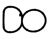 Vedante inferior direito de tubo coletor de admissão