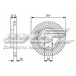 Disco do freio dianteiro Mazda CX-5 1 KE, GH