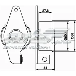 Correia do mecanismo de distribuição de gás, kit Ford Escort 7 GAL, AFL
