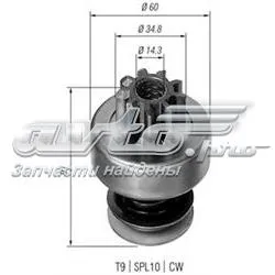 Roda-livre do motor de arranco AMB0102 Magneti Marelli