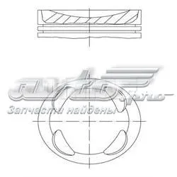 Pistão do kit para 1 cilindro, STD 081PI00104000 Mahle Original