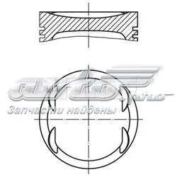 Pistão do kit para 1 cilindro, 2ª reparação ( + 0,50) 0157602 Mahle Original