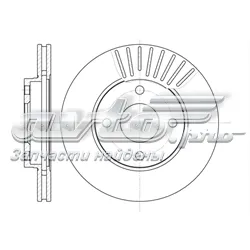 Disco do freio dianteiro Ford Focus 1 DAW, DBW