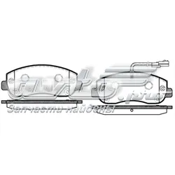Sapatas do freio dianteiras de disco Renault Master 3 FV, JV