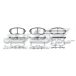 Sapatas do freio dianteiras de disco Subaru Forester 4 S13, SJ