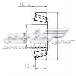 Rolamento da árvore primária da Caixa de Mudança Renault Master 3 FV, JV