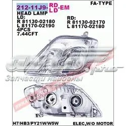 Luz direita 21211J9RLDEM Depo/Loro/Abakus