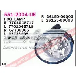 Luzes de nevoeiro direitas 5512004RUE Depo/Loro/Abakus