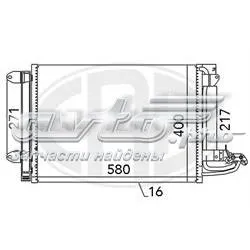 Radiador de aparelho de ar condicionado Audi A3 8PA