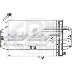 Radiador de aparelho de ar condicionado Skoda Fabia 1 6Y5
