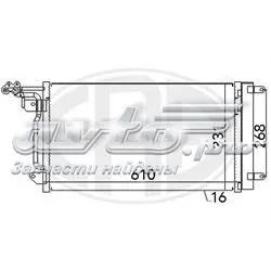 Radiador de aparelho de ar condicionado Skoda Fabia 2 5J2, 542, 572, 582